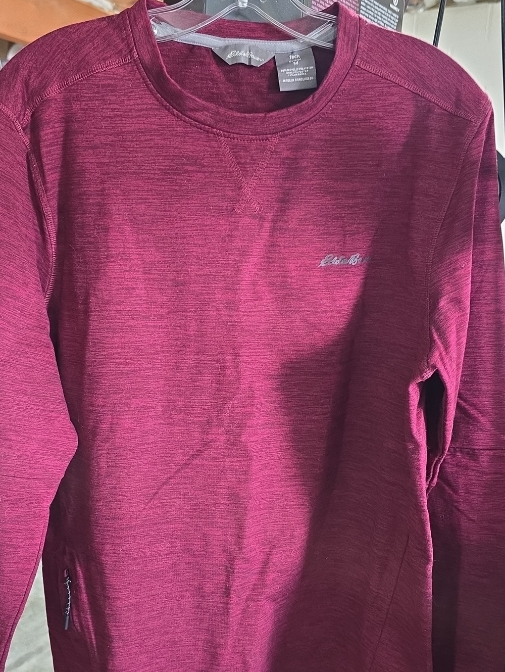Eddie Bauer Kids Long-Sleeve Crew in Berry